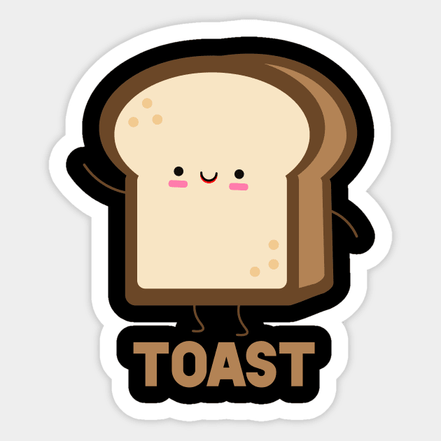 Avocado And Toast Matching Couple Sticker by SusurrationStudio
